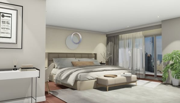 bedroom of Sathorn Park Place Condominium