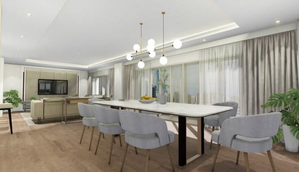 living room and room interior of Sathorn Park Place Condominium