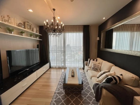 living room and bedroom of Siri at Sukhumvit