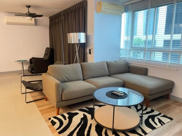 living room of The Clover