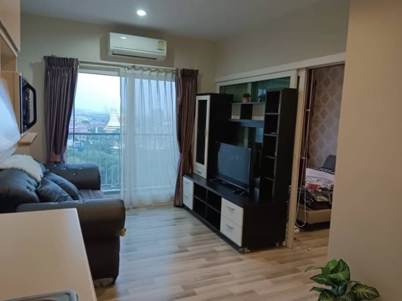 living room and bedroom of The Key BTS Wutthakat เดอะ คีย์ บีทีเอส วุฒากาศ