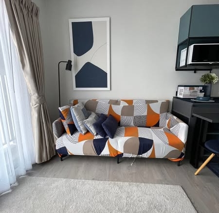 living room and bedroom of The Key MRT Phetkasem 48