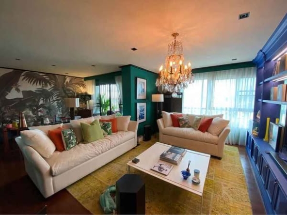 living room and bedroom of The Lanai Sathon