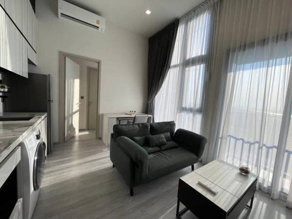 living room and bedroom of THE LINE Sukhumvit 101