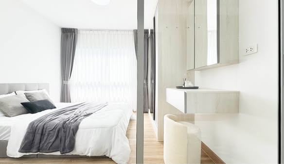 bedroom and room interior of The Niche ID Bangkhae – Bangkae Phase 2