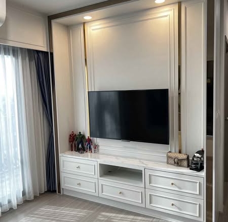 living room and bedroom and room interior of The Parkland Phetkasem 56