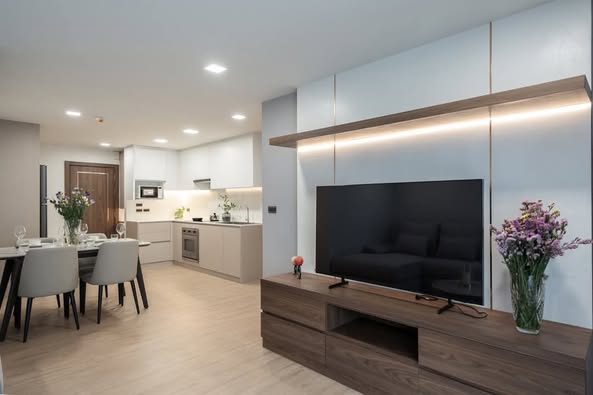 living room of The Rise Sukhumvit 39