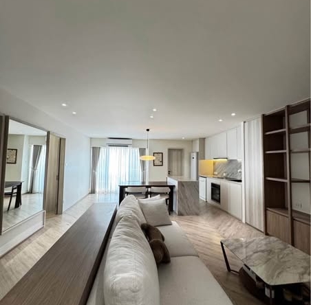 living room and bedroom of The Rise Sukhumvit 39
