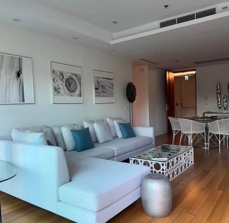 living room of The River Condominium