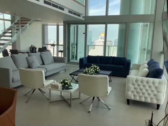 living room of The River Condominium
